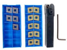New Holder 15PCS CNMG120404 /08 Carbide Inserts MCLNR1616H12 Lathe Turning-Tool