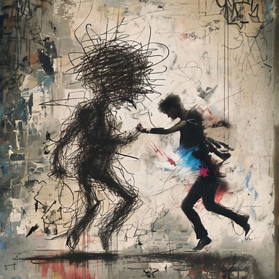 Fine Art Giclée Druck ''Forget the shadow - dance! 2'', limitiert, mit Zertfikat