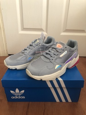 adidas falcon light grey real magenta iridescent