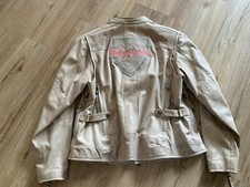 Harley Davidson Damen Motorrad Leder Jacke mit Stickerei Gr. 1W /XXL