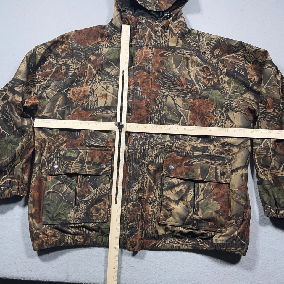 Chaqueta de Caza AGO All Game Outfitters Para Hombre Talla XL Camuflada Con Capucha Cremallera Completa Mossy Foto 4 de 4