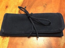 Vintage Avon Velvet Foldable Cosmetic Travel Carrier Bag Case (MA)