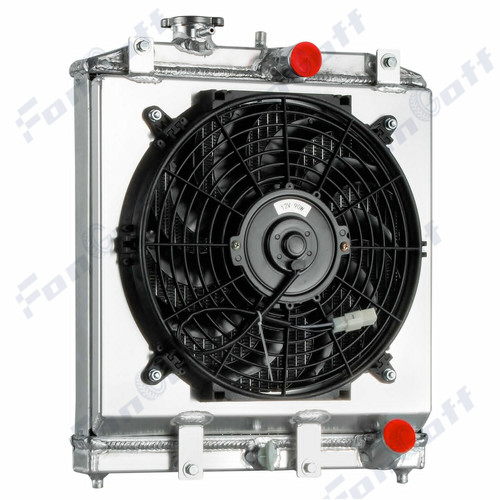 3 ROWS RADIATOR SHROUD FAN FOR 92-00 HONDA CIVIC D15 D16 EK EG ACURA INTEGRA MT - Bild 2 von 14