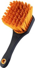 Heavy Duty Tire Brush Rubberized Handle Soft Bristle Car Detailing Wheel Brush,
