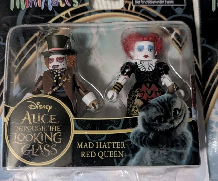 Alice Através do Espelho Minima Chapeleiro Maluco Rainha Vermelha Branca Queen Time - Imagem 2 de 4