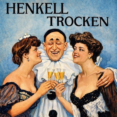  Henkell Trocken Vintage Poster - 24x36  - 200gsm Paper ️  Hi-Res  Print