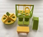 VTG Fisher Price Little People Playground school,  Swing, Merry-Go-Round, Slide