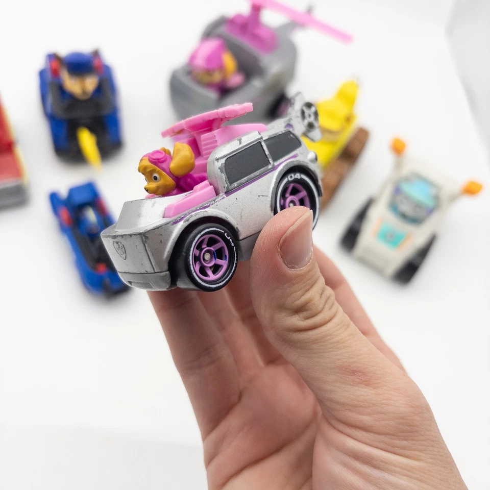 Lot of 8 Assorted Paw Patrol Vehicles Cars Pups Toys Marshall Chase Skye Rubble - Image 3 of 4