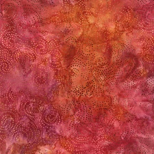 Timeless Treasures - Tonga Batik Forest Floor - Cosmic Sky - Flame, Fabric BTY