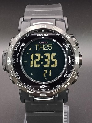 CASIO Pro Trek PRW-35Y Solar Digital Watch Black