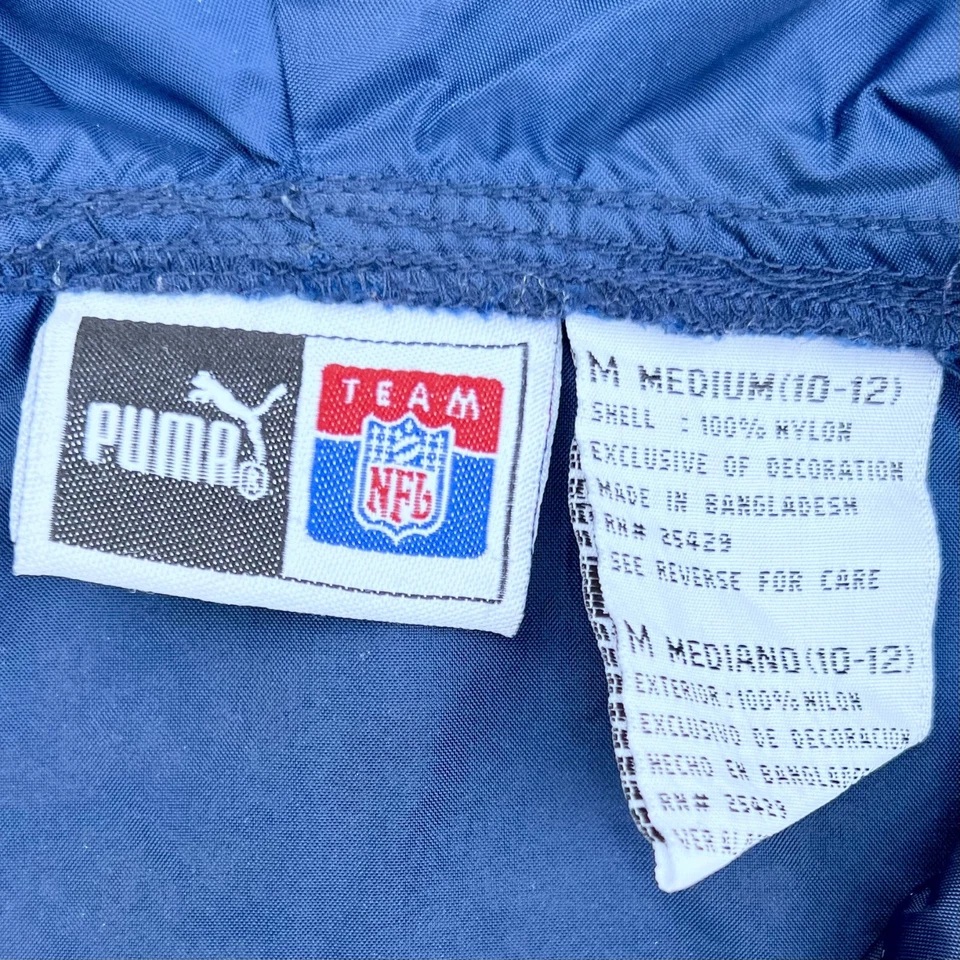 Pullover cortavientos vintage Y2K niños Tennessee Titans juvenil M 10-12 Puma NFL Foto 3 de 4
