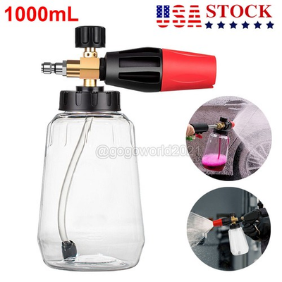 #ad Snow Foam Lance Cannon Soap Bottle Sprayer For Pressure Washer Gun Jet Car Wash $17.95