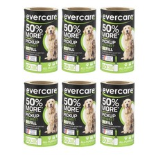 Pet Lint Roller Refill, Manual Operation, 60 Sheets per Roll, 6 Count Refill ...