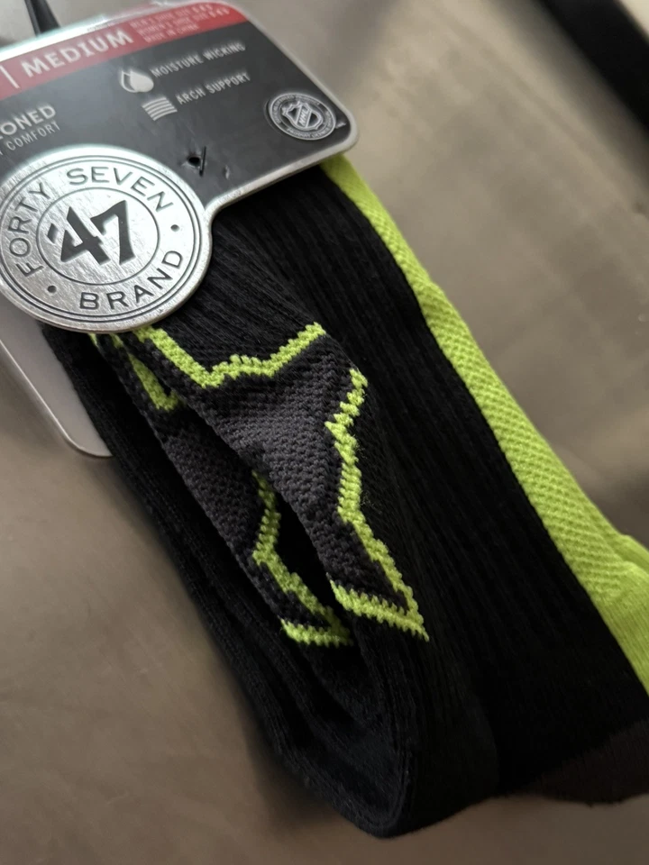 47’ Marca Crew Dallas Stars Calcetines Negros NHL Hockey Fan Regalo Verde Mediano Absorción Foto 2 de 4