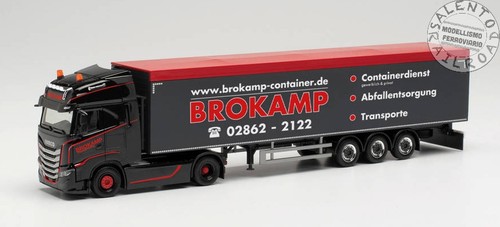 Herpa 315333 camion Iveco S-Way "Brokamp container" - 1:87 H0 | Zustand: Nuovo