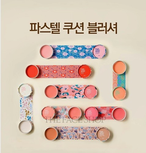 THE FACE SHOP Pastel Cushion Blusher 6g – 06 Rose Petal (2pcs) - Picture 5 of 6