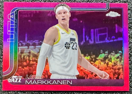 2025 Topps Chrome Basketball Magenta Refractor Lauri Markkanen #238