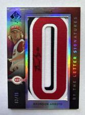 Bronson Arroyo, By the Letter Signatures /75 #BL-14 - 2007 SP Authentic
