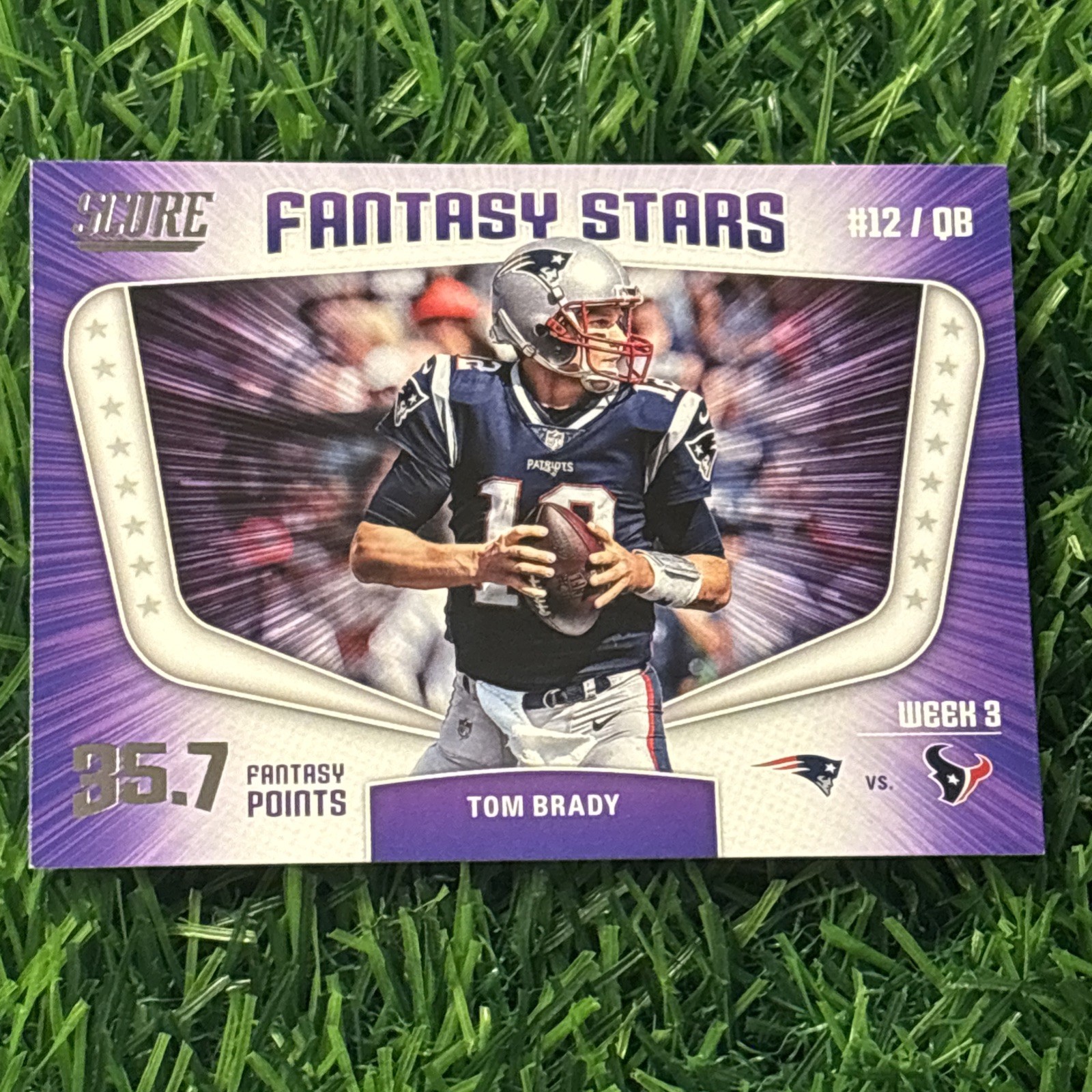 2018 Score Fantasy Stars Tom Brady #6 New England Patriots