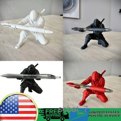 Ninja Warrior Pen Holder, 3D Printed Desk Organizer Stand Desk Ornament Gift