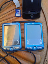 Palm Zire 71 PDA Lot of 2 w/ Cases Cradle Stylus SD Card UNTESTED