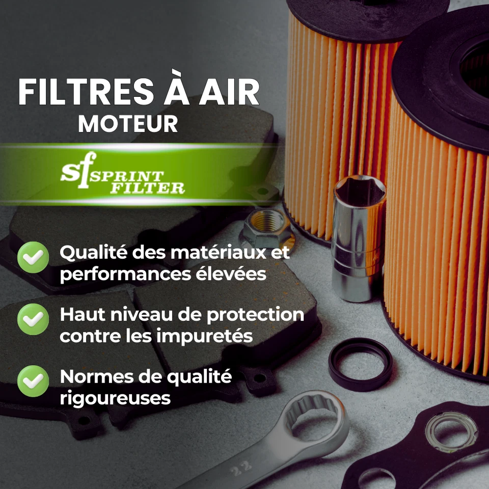 Filtre à Air VAUXHALL VECTRA MK II 1.6 Année 06 > 08 105 ch Sprint Filter SPORT - Photo 2/4