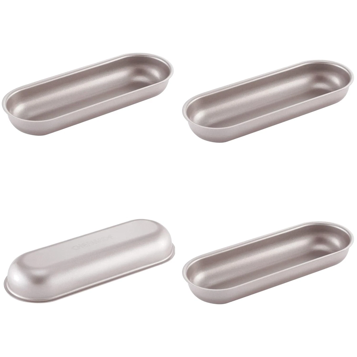 7-Inch Mini Loaf Pan Set for Kitchen Baking - Champagne Gold