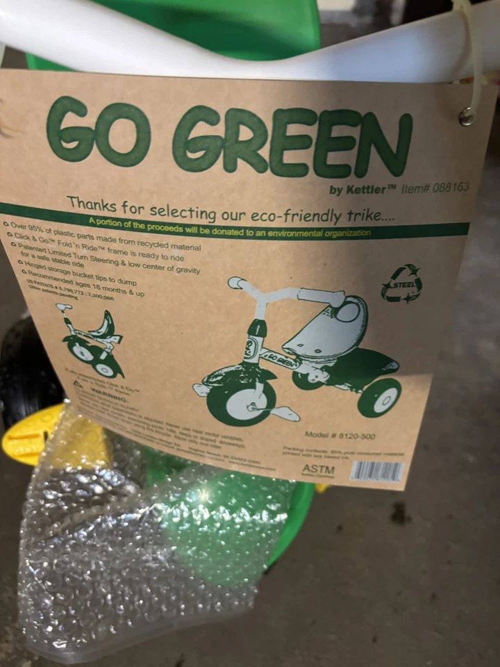 Triciclo Plegable KETTLER Go-Green Sin Mango Nuevo Foto 3 de 4