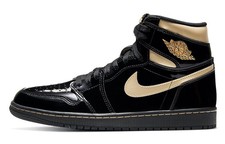 JORDAN 1 Retro High Black Metallic Gold 2020 Men 555088-032 New Authentic