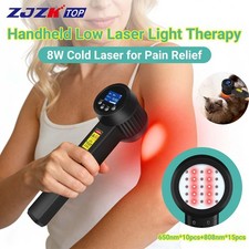 8W LLLT Cold Laser Therapy Machine for Humans and Pets Pain Relief 650nm 808nm