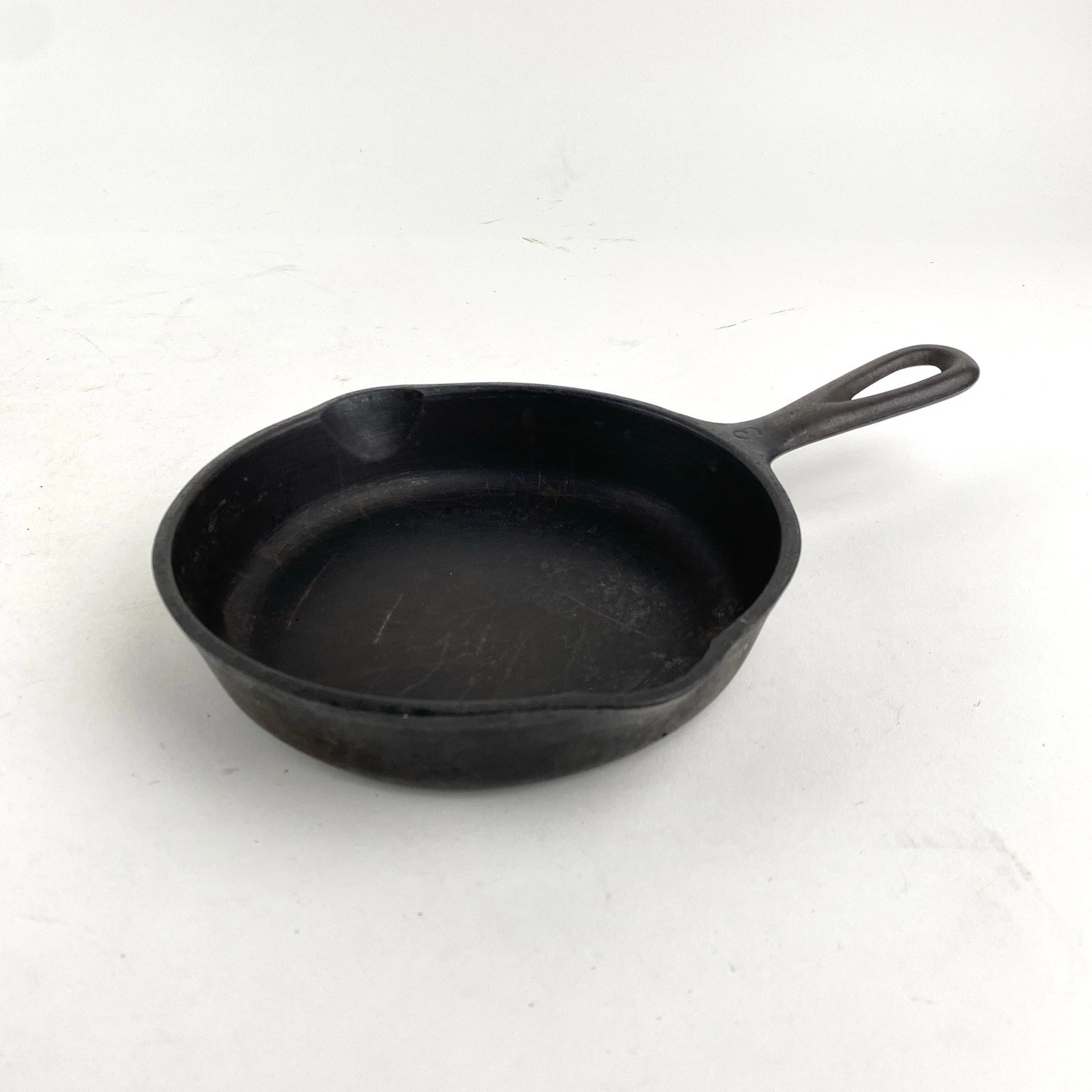 Wagner Ware #3 Sidney -O- 1053N Cast Iron 6.5" Skillet Frying Pan w/Pour Spouts