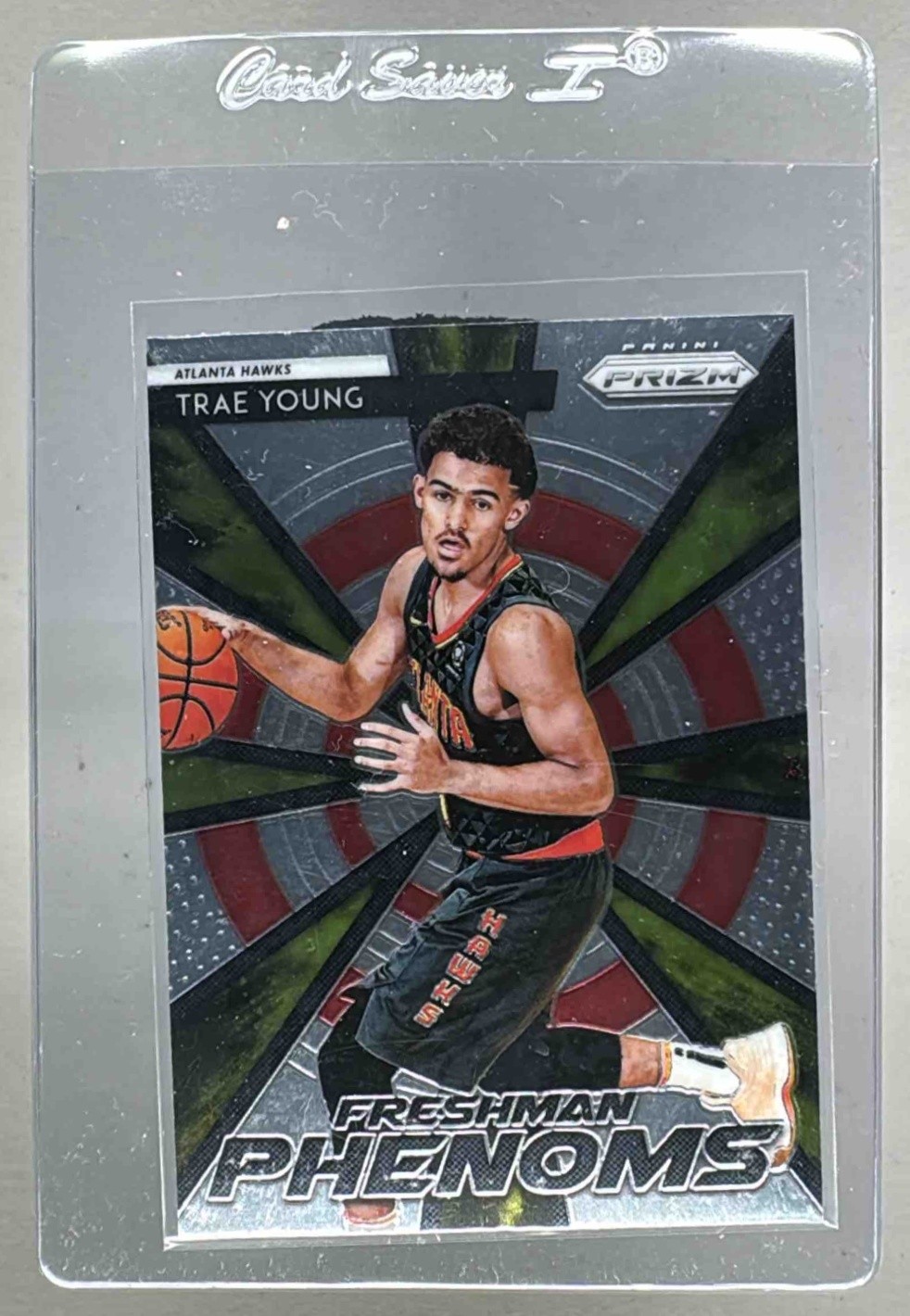 Trae Young 2018 Panini Prizm #21 Freshman Phenoms Rookie RC (B)