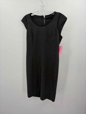Pre-Owned Dolce & Gabbana Grey Size 44 Knee Length Short Sleeve Dress