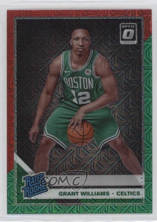 2019 Donruss Optic Rated Choice Red & Green Prizm Grant Williams #157 Rookie RC