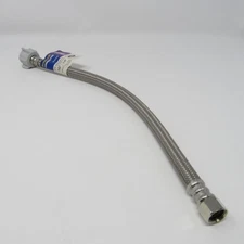 BrassCraft Braided Toilet Supply Line 3/8" Compression x 7/8" Ballcock Nut x 16"