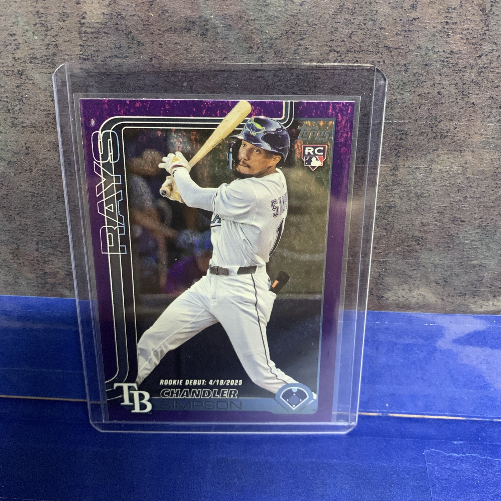 2025 Topps Update Series - Chandler Simpson (RC) - Purple Holofoil /250 - #US349