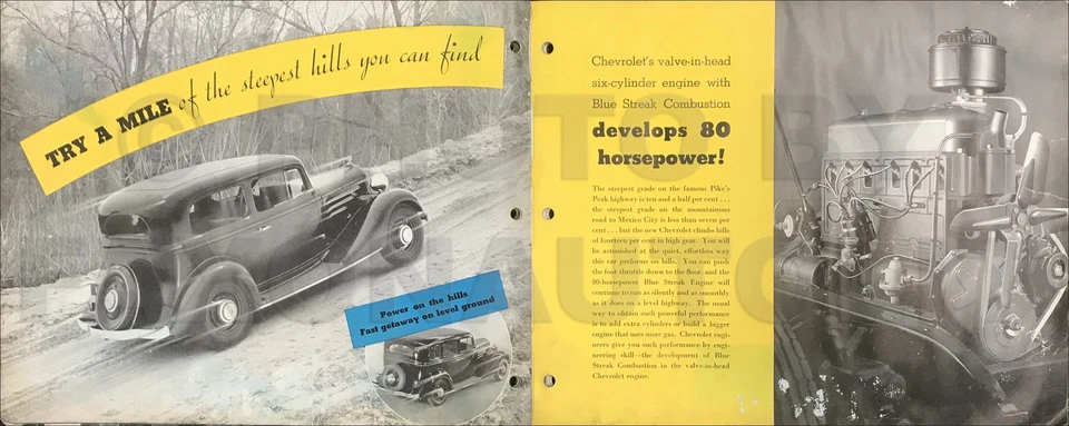 Chevrolet Master Car 1934 color y tapicería concesionario álbum usado Foto 2 de 2