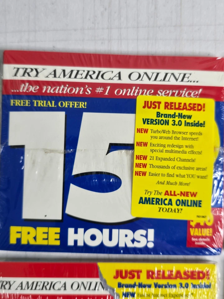 AOL Version 3.0 1996 America Online 3.5" Vintage Floppy Disk Unique Package! - Image 2 of 4