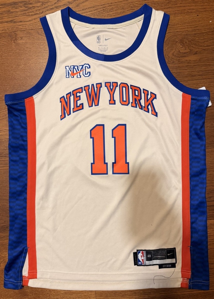 2025-26 New York Knicks Team Signed City Jersey OG ANUNOBY KAT