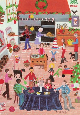 It's Cold Outside & Forever Warm Inside Carole Wantz VTG Art Postcard Unposted