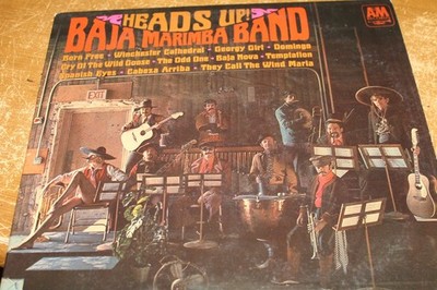 THE BAJA MARIMBA BAND HEADS UP STEREO RECORD ALBUM