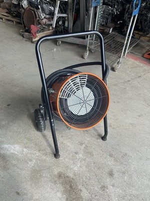 Portable Electric Salamander Heater w/25'L Cable 240V 15 KW 1 Phase 51180 BTU