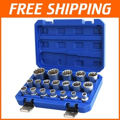 Durable Chrome Vanadium 12-Point Socket Set