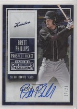 2015 Panini Contenders Prospect Ticket Cracked Ice 17/23 Brett Phillips Auto 6i1