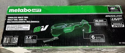 Metabo HPT 18V Oscillating Multi-Tool CV 18DA Q4 Brushless Li-Ion Used