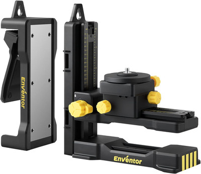 Fine-Tuning Bracket Laser Level Adapter, 1/4''-20 Male Threaded L-Shape Magnetic