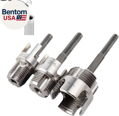 3Pcs Integrated Internal & External Pipe Threading Tool,  Dual-Function Pipe Thr
