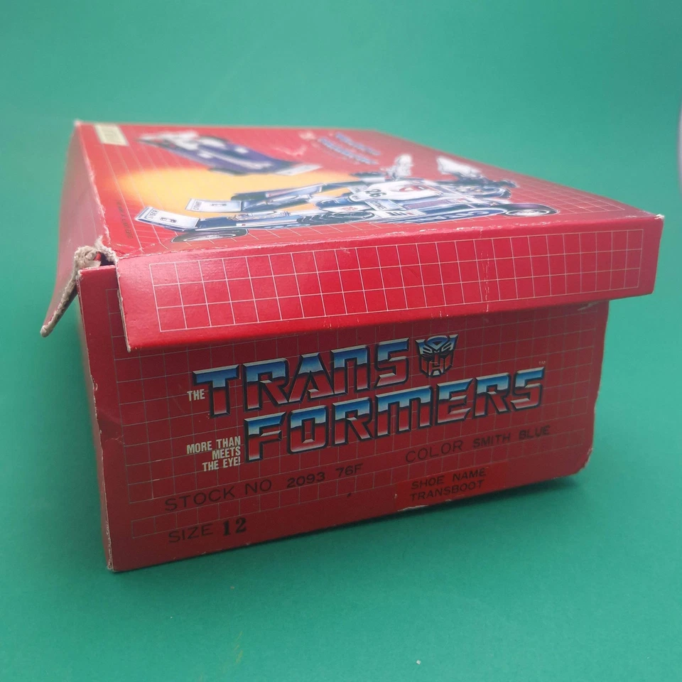 TRANSFORMERS G1 ☆ 1984 Shoe Box Mirage G1 Footwear TRANSBOOT ☆ Robot Vintage - Image 3 of 4