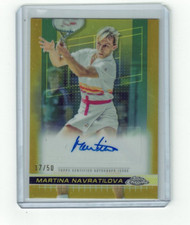 MARTINA NAVRATILOVA AUTO /50 GOLD 2024 Topps Chrome TCA-MNA