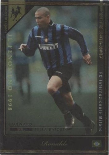 ロナウド　バルセロナ　Ronaldo Calcio 97 トレーディングカード Panini Card Calcio 97 1997 Serie A #123 Ronaldo Barcelona PRISM